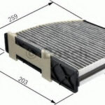 Bosch Φίλτρο Καμπίνας Ενεργού Άνθρακα Mercedes-Benz C Class / CLK Class / E Class 1987432301