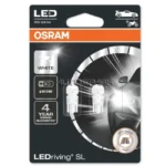 2825DWP-02B - OSRAM, Σετ Λάμπες Led 12V 1W T10 ακάλυκη W2.1x9.5d Ψυχρό Λευκό