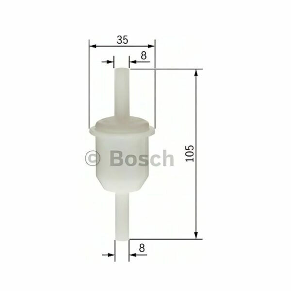 Bosch Φίλτρο Βενζίνης για Peugeot 205/309/405 - Fiat Fiorino/Duna - Citroen Bx/Ax 0450904058