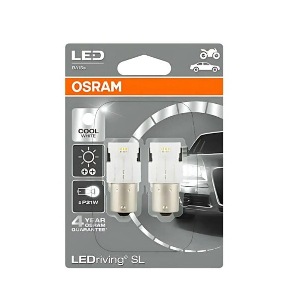 Osram Λάμπες Αυτοκινήτου LEDriving SL P21W-BA15S-1156 LED 6000K Ψυχρό Λευκό 12V 1.4W 2τμχ 7506DWP-02B