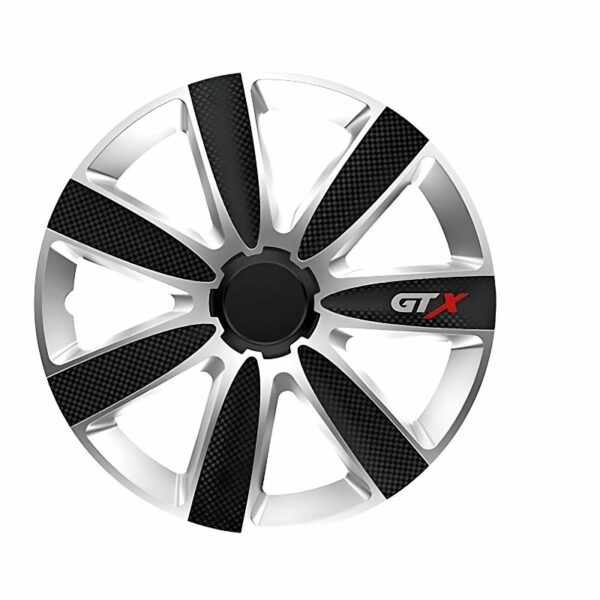 Τάσια αυτοκινήτου 16” GTX CARBON Silver/Black – Μαύρο / Ασημί – 4 τμχ