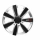 Τάσια αυτοκινήτου 16” GTX CARBON Silver/Black – Μαύρο / Ασημί – 4 τμχ