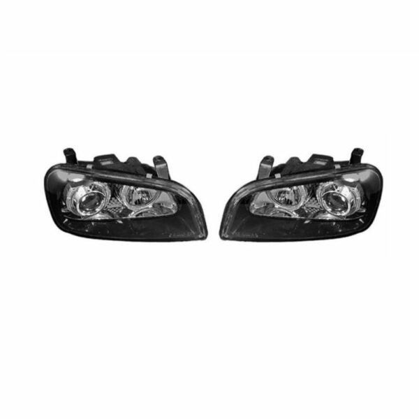 Φανάρια εμπρός angel eyes για Toyota Rav4 (1994-2000) - μαύρα , με λάμπες (Η1) - σετ 2τμχ.