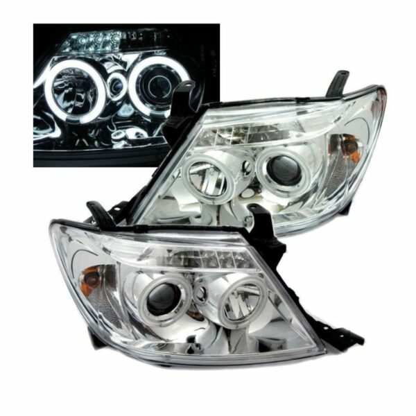 Φανάρια εμπρός angel eyes για Toyota Hilux (2005-2011) , με λάμπες (Η1) - σετ 2τμχ.