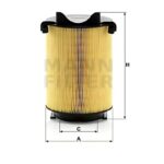 Mann Filter Φίλτρο Αέρα Αυτοκινήτου για Audi A3 Seat Altea / Leon / Toledo, Skoda Octavia / Superb / Yeti & Volkswagen Golf / Passat C14130