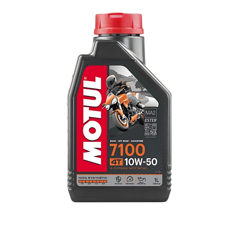 Motul 7100 4T Συνθετικό Λάδι Μοτοσυκλέτας για Τετράχρονους Κινητήρες 10W-50 1lt