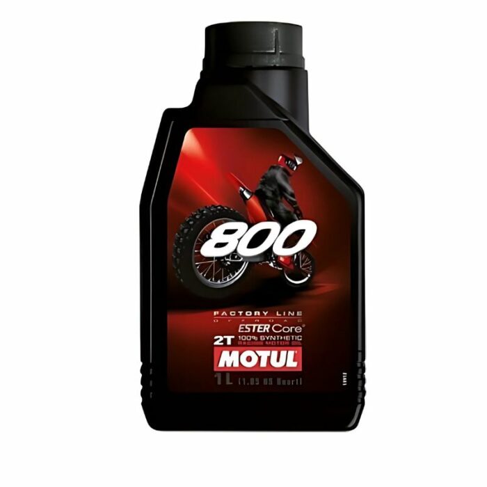 Motul 800 2T Factory Line Off Road Συνθετικό Λάδι Μοτοσυκλέτας για Δίχρονους Κινητήρες 1lt