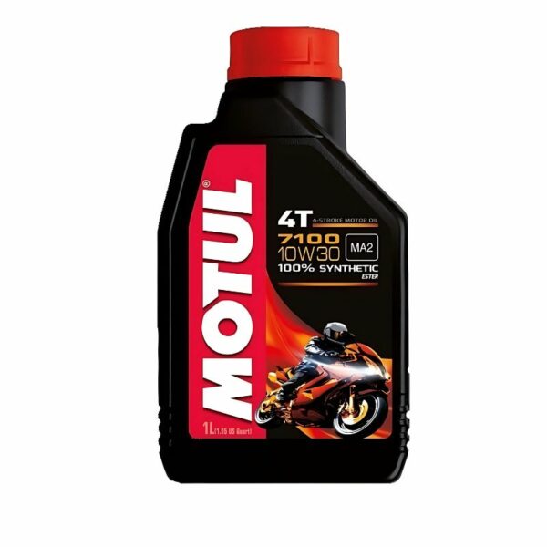 Motul 7100 4T Συνθετικό Λάδι Μοτοσυκλέτας για Τετράχρονους Κινητήρες 10W-30 1lt