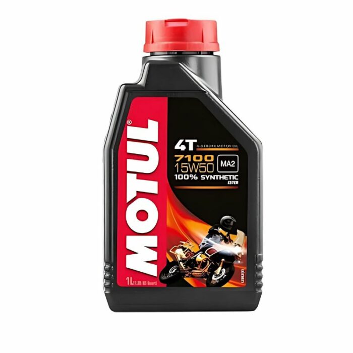 Motul 7100 4T Συνθετικό Λάδι Μοτοσυκλέτας για Τετράχρονους Κινητήρες 15W-50 1lt