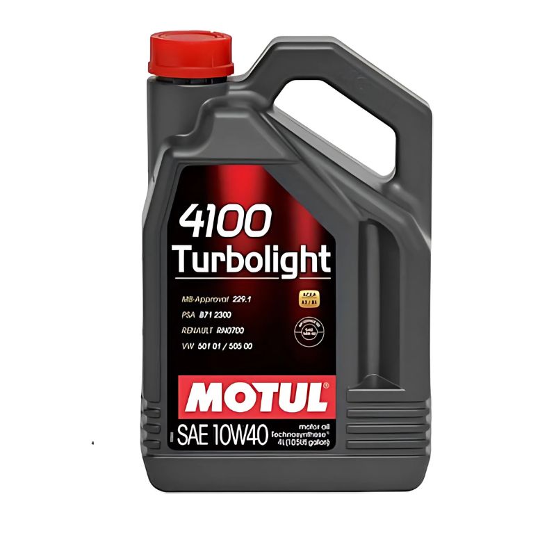 Motul Ημισυνθετικό Λάδι Αυτοκινήτου 4100 Turbolight 10W-40 A3/B4 για κινητήρες Diesel 4lt