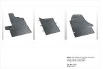 Λαστιχένια πατάκια Frogum για FIAT Ducato / PEUGEOT Boxer / CITROEN Jumper II (2007+) - 3τμχ. - Image 2
