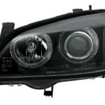 Φανάρια εμπρός angel eyes για Opel Astra G (1998-2004) - μαύρα , χωρίς λάμπες (Η7) - σετ 2τμχ.