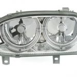 Φανάρια εμπρός angel eyes για Vw Golf 3 R32 design - chrome ,  χωρίς  λάμπες (Η 7 ) - σετ 2τμχ.