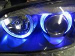 Φανάρια εμπρός angel eyes για Vw Golf 3 R32 design - chrome ,  χωρίς  λάμπες (Η 7 ) - σετ 2τμχ. - Image 5