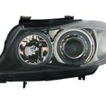 Φανάρια εμπρός angel eyes για BMW E90(2005-2009) - black , χωρίς λάμπες (Η7) - σετ 2τμχ.