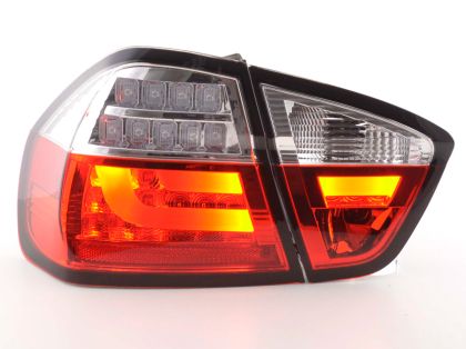 Πίσω φανάρια led για BMW E90 (2003-2007) -  chrome - σετ 2τμχ.