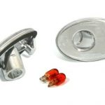 Φλας Opel Astra F / Corsa B / Corsa C / Tigra - χρωμίου - σετ 2τμχ.