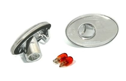 Φλας Opel Astra F / Corsa B / Corsa C / Tigra - χρωμίου - σετ 2τμχ.