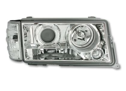 Φανάρια εμπρός angel eyes για Mercedes W201 E190 1982-1993) , με λάμπες (Η1) - σετ 2τμχ.