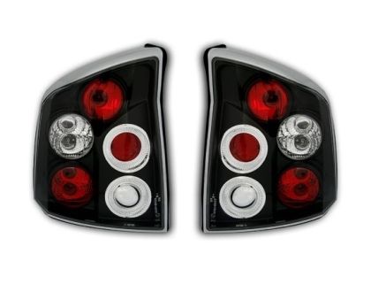 Πίσω φανάρια για Opel Vectra C (2002-2007) - μαύρα - σετ 2τμχ.
