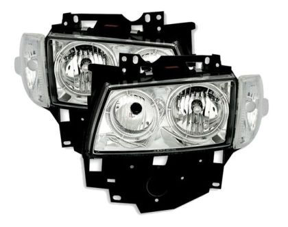 Φανάρια εμπρός angel eyes για Vw Transporter T4 (1997-2003) , χωρίς λάμπες (Η7) - σετ 2τμχ.