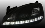 Φανάρια εμπρός led για Opel Corsa C (2001-2006) - μαύρα , με λάμπες (Η1) - σετ 2τμχ. - Image 2