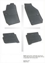 Λαστιχένια πατάκια Frogum για VW Polo (2002-2008) / SEAT Cordoba, Ibiza (2002-2008) / SKODA Fabia (1999-2008) - 4τμχ. - Image 4
