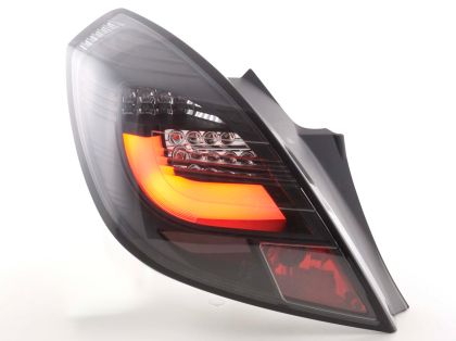 Πίσω φανάρια led για Opel Corsa D (2006-2010) - μαύρα - σετ 2τμχ.