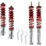 Ρυθμιζόμενη ανάρτηση για Wv Golf 3 / Golf 3 / Jetta 2 / Vento - κόκκινες - 4τμχ.