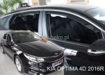Ανεμοθραύστες για Kia Optima (2015+) sedan - 4 τμχ. εμπρός και πίσω - Image 2