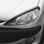 Φρυδάκια φαναριών Peugeot 206 - μαύρα