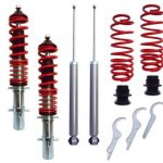 Ρυθμιζόμενη ανάρτηση για Vw Golf 4 / Bora / Audi A3 8L (1996-2003) - κόκκινη - 4τμχ.