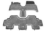 Λαστιχένια πατάκια Rezaw Plast για PEUGEOT 807 (2002-2008) / CITROEN C8 I (2005-2012) / LANCIA Phedra / FIAT Ulysse (2002-2010) - τύπου σκαφάκι - 2τμχ.
