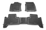 Λαστιχένια πατάκια Rezaw Plast για TOYOTA Land Cruiser J120 (2002-2009) / J150 (2009-2023) -τύπου σκαφάκι - 3τμχ.