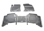 Λαστιχένια πατάκια Rezaw Plast για TOYOTA Hilux (2015+) - Double cab - τύπου σκαφάκι - 3τμχ.