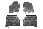 Λαστιχένια πατάκια Rezaw Plast για NISSAN Navara D40 (2005-2015) - τύπου σκαφάκι - 4τμχ.