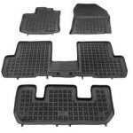Λαστιχένια πατάκια Rezaw Plast για DACIA Lodgy I (2012-2020) / DACIA Logan I Stepway (2012-2020) - 7-θέσιο τύπου σκαφάκι - 4τμχ.