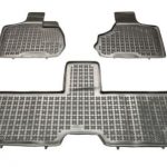 Λαστιχένια πατάκια Rezaw Plast για CHRYSLER Voyager IV (2001-2007) - 5-7-seater version - τύπου σκαφάκι - πρώτη και δεύτερη σειρά καθησμάτων - 3τμχ.