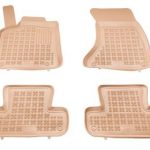 Λαστιχένια πατάκια Rezaw Plast για AUDI Q5 I 8R (2008-2017) - τύπου σκαφάκι - μπεζ - 4τμχ.