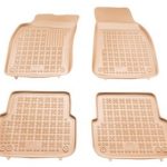 Λαστιχένια πατάκια Rezaw Plast για Audi A6 (2004-2008) / A6 Allroad (2006-2011) - τύπου σκαφάκι - μπεζ - 4τμχ.