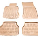 Λαστιχένια πατάκια Rezaw Plast για BMW σειρά 5 E60 / E61 (2002-2009 - τύπου σκαφάκι - μπεζ - 4τμχ.