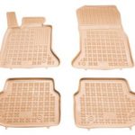 Λαστιχένια πατάκια Rezaw Plast για BMW σειρά 5 F10 / F11 (2010-2013) - τύπου σκαφάκι - μπεζ - 4τμχ.