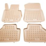 Λαστιχένια πατάκια Rezaw Plast για BMW X3 F25 (2010-2017) / X4 F26 (2014-2018) - τύπου σκαφάκι - μπεζ - 4τμχ.