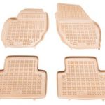 Λαστιχένια πατάκια Rezaw Plast για VOLVO S80 II (2006-2016) / V70 III / XC70 II (2007-2016) - τύπου σκαφάκι - μπεζ - 4τμχ.