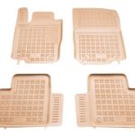 Λαστιχένια πατάκια Rezaw Plast για MERCEDES ML W166 (2011-2015) / GL X166 (2012-2015) / GLE W166 / GLE C295 (2015-2019) - τύπου σκαφάκι - μπεζ - 4τμχ.