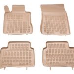 Λαστιχένια πατάκια Rezaw Plast για MERCEDES E-Class W211 / CLS C219 (2002-2010) τύπου σκαφάκι - μπεζ - 4τμχ.