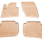 Λαστιχένια πατάκια Rezaw Plast για VW Touareg II / Porsche Cayenne II (2010-2018) - τύπου σκαφάκι - μπεζ - 4τμχ.