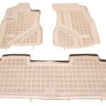 Λαστιχένια πατάκια Rezaw Plast για HONDA CR-V II (2002-2006) - τύπου σκαφάκι - μπεζ - 3τμχ.