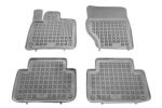 Λαστιχένια πατάκια Rezaw Plast για AUDI Q7 4L (2005-2015) τύπου σκαφάκι - γκρι - 4τμχ.