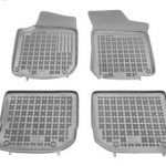 Λαστιχένια πατάκια Rezaw Plast για VW Golf 4 / VW Bora / VW Jetta / VW Beetle / Skoda Octavia (1997-2010) / Seat Leon και Toledo (1999-2005) - τύπου σκαφάκι - γκρι - 4τμχ.